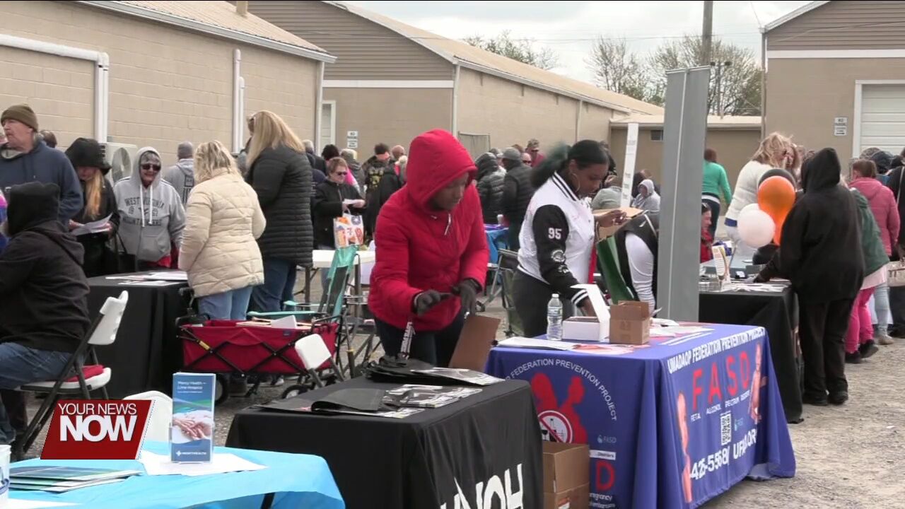 West Ohio Food Bank holds a community resource fair and food distribution at the Allen County Fairgrounds